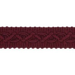 Taśma bawełniana dekoracyjna 100% bawełny ciemne bordo 16mm