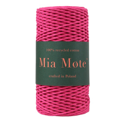 Mia Mote™ Petit Line Sznurek pleciony bawełniany 2mm Radiant Orchid