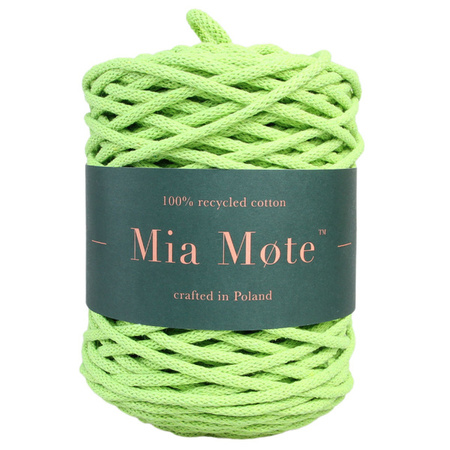 Mia Mote™ Lush Line Sznurek bawełniany pleciony do makramy 5mm lime  quartz