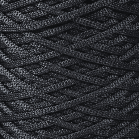 Mia Mote™ ByBag Line Sznurek Poliestrowy płaski bez rdzenia czarny 3mm