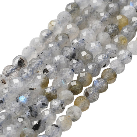 Labradoryt - kamień intuicji, ochrony i przemiany - kula fasetowana 3mm