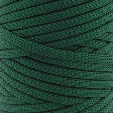 Mia Mote™ ByBag Line Sznurek Poliestrowy płaski bez rdzenia ciemny zielony butelkowy 5mm