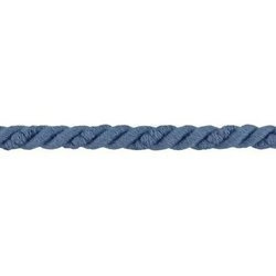 Sznurek Sznur Skręcany 100% Bawełniany niebieski jasny 6mm