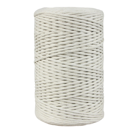 Mia Mote™ Classic Line Sznurek bawełniany skręcany do makramy 2mm ivory