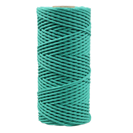 Mia Mote™ Petit Line  OUTLET CUT Sznurek pleciony bawełniany 2mm Malachite Green