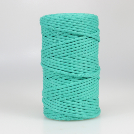Mia Mote™ Classic Line Sznurek bawełniany skręcany do makramy 2mm Malachite Green