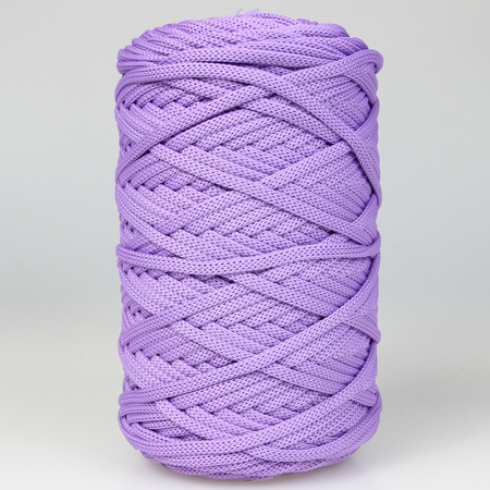 Sznurek poliestrowy płaski 5 mm bez rdzenia – do torebek i makramy, Liliowy| Kunzyt | Mia Mote™ ByBag