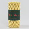 Mia Mote™ Petit Line OUTLET CUT Sznurek pleciony bawełniany 2mm Yellow Calcite