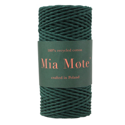 Mia Mote™ Petit Line Sznurek pleciony bawełniany 2mm Emerald