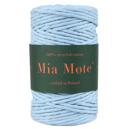 Mia Mote™ Classic Line Sznurek bawełniany skręcany do makramy 5mm atlantis crystal