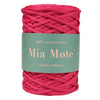 Sznurek poliestrowy płaski 5 mm bez rdzenia – do torebek i makramy, Malinowy | Raspberry Ruby | Mia Mote™ ByBag