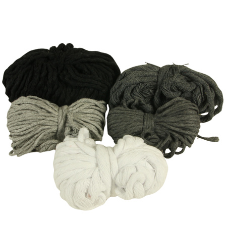 Outlet / Sznurek Bawełniany Skręcany / do Makramy / Classic Eco Line / mix / 2/3/5 mm / 200g [574]