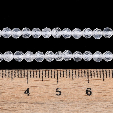 Kwarc kamienny - kamień czystości, energii i harmonii - kula fasetowana 3mm