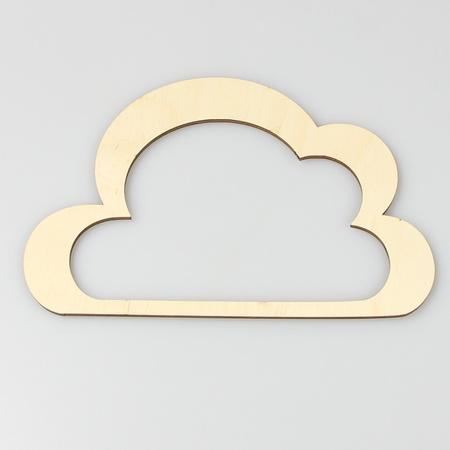 Drewniana obręcz do makramy łapacz łapacza snów 18x12cm Chmurka