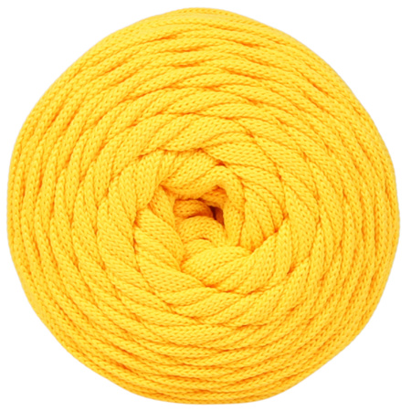 Sznurek poliestrowy płaski 5 mm bez rdzenia – do torebek i makramy, Miodowy  | Orpiment on dolomite | Mia Mote™ ByBag 