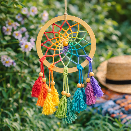 Drewniana obręcz do makramy łapacza snów  18cm