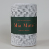 Mia Mote™ Classic Line Sznurek bawełniany skręcany do makramy Striped flint  2mm 