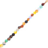 Agat Colorful Kamień Jubilerski Fasetowany kula 4mm