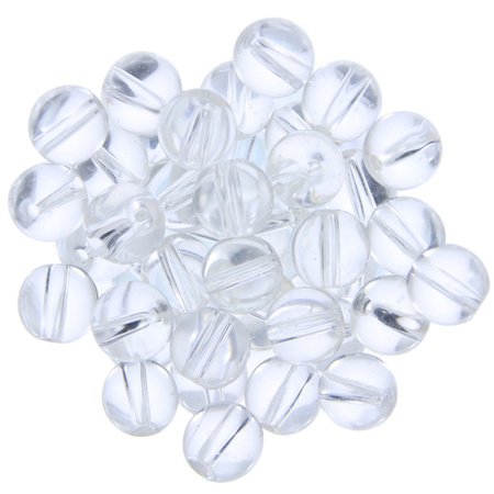 Koraliki Szklane transparentne crystal 8mm sznur 29cm