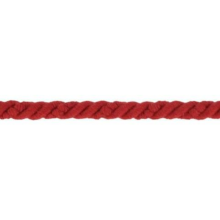 Sznurek Sznur Skręcany 100% Bawełniany czerwony 6mm