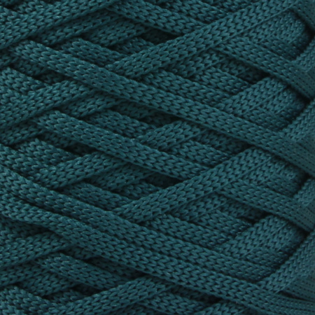 Sznurek poliestrowy płaski 5 mm bez rdzenia – do torebek i makramy, Malachitowy | Malachite Fluorite | Mia Mote™ ByBag