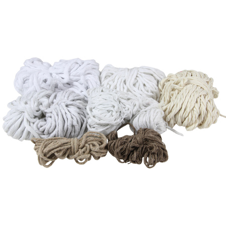 Outlet / Sznurek Bawełniany Skręcany / do Makramy / Classic Eco Line / mix / 2/3/5 mm / 200g [753]