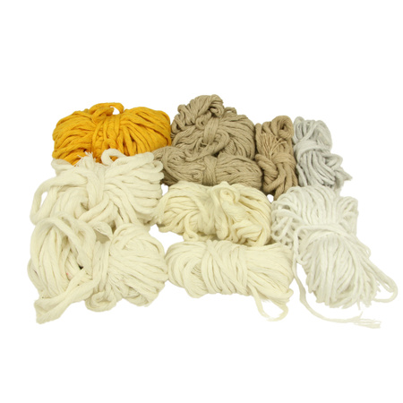 Outlet / Sznurek Bawełniany Skręcany / do Makramy / Classic Eco Line / mix / 2/3/5 mm / 200g [608]