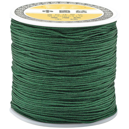 Sznurek Nylonowy 0.4mm do bransoletek kamieni Topliwy Zielony butelkowy