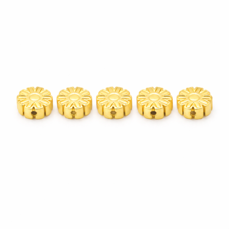 Kamień Jubilerski Hematyt Non-Magnetic Golden Kwiatek 6x3mm