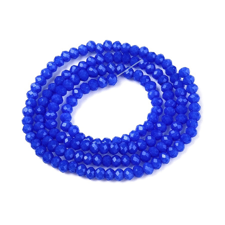 Koraliki Fasetowane Kryształki Szklane Rondelle Szafirowy 2.7x1.5mm