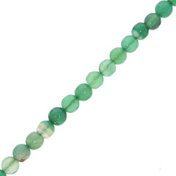 Agat Pasiasty Green Kamień Jubilerski Fasetowany kula 6mm
