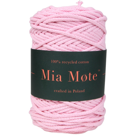 Mia Mote™ Thinny Line sznurek bawełniany 3mm Rose Quartz