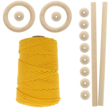 Zestaw do makramy dla początkujących 3mm z akcesoriami