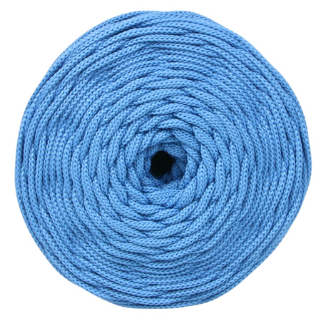 Sznurek poliestrowy płaski 5 mm bez rdzenia – do torebek i makramy, Niebieski | Rhodisite | Mia Mote™ ByBag