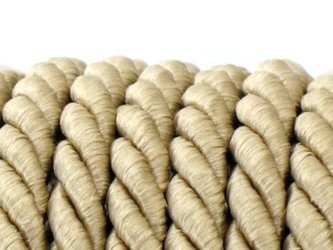 Sznur sznurek ozdobny skręcany złoty satynowy 7mm