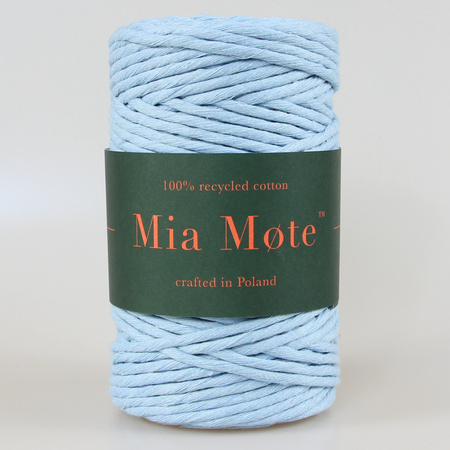Mia Mote™ Classic Line Sznurek bawełniany skręcany do makramy 5mm atlantis crystal
