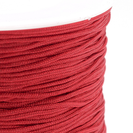 Sznurek Nylonowy 0.4mm do bransoletek kamieni Topliwy Czerwony