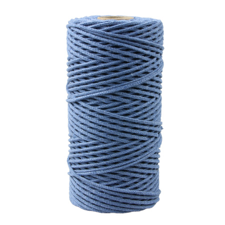 Mia Mote™ Petit Line OUTLET CUT  Sznurek pleciony bawełniany 2mm Lapis Lazuli