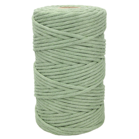 Mia Mote™ Classic Line Sznurek bawełniany skręcany do makramy 5mm green jasper