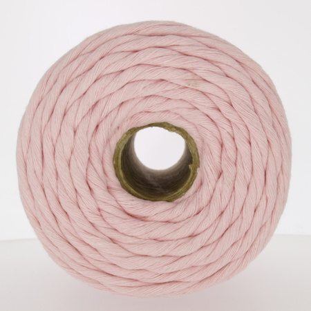 Mia Mote™ Classic Line Sznurek bawełniany skręcany do makramy 3mm Rose Quartz