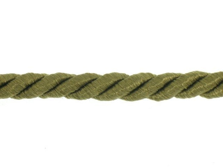 Sznur sznurek ozdobny skręcany oliwkowy 7mm