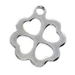 Zawieszka Stal Chirurgiczna Koniczynka 12x10.5mm