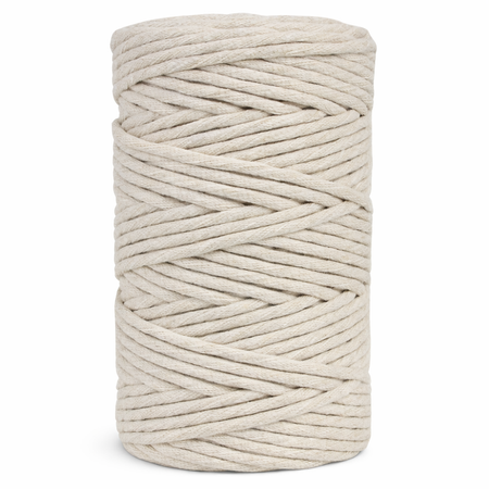 Mia Mote™ Classic Line Sznurek bawełniany skręcany do makramy 5mm light moonstone