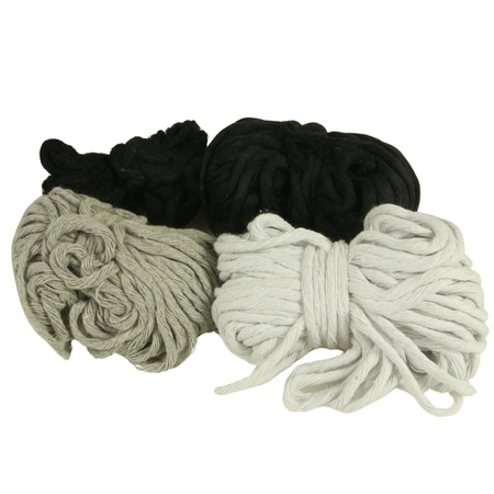 Outlet / Sznurek Bawełniany Skręcany / do Makramy / Classic Eco Line / mix / 2/3/5 mm / 200g [565]