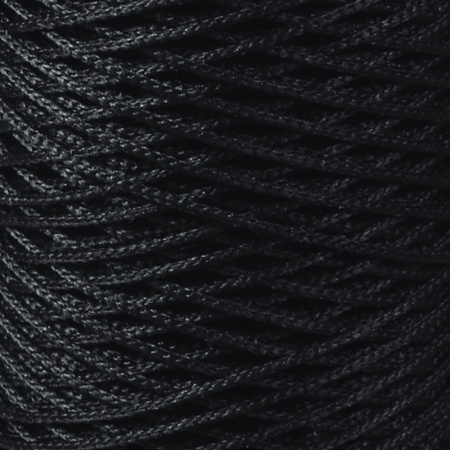 Mia Mote™ ByBag Line Sznurek pleciony poliestrowy okrągły 0.8mm Shungite