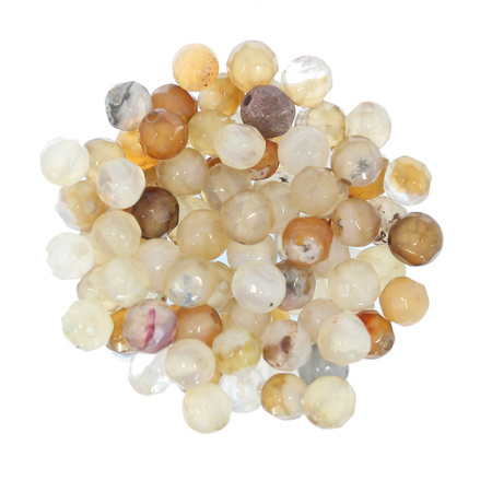 Karneol Kamień Jubilerski fasetowany kula 4mm