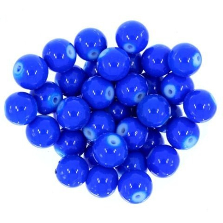 Koraliki Szklane Powlekane Smooth baby blue 10mm