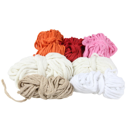 Outlet / Sznurek Bawełniany Skręcany / do Makramy / Classic Eco Line / mix / 2/3/5 mm / 200g [755]