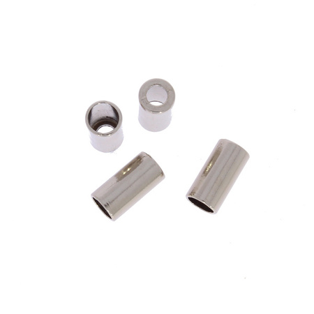 Końcówki metalowa do sznurka srebrny oksydowany 15x8mm 3.5mm