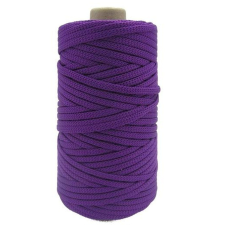 Mia Mote™ ByBag Line Sznurek Poliestrowy matowy płaski bez rdzenia ametystowy 5mm